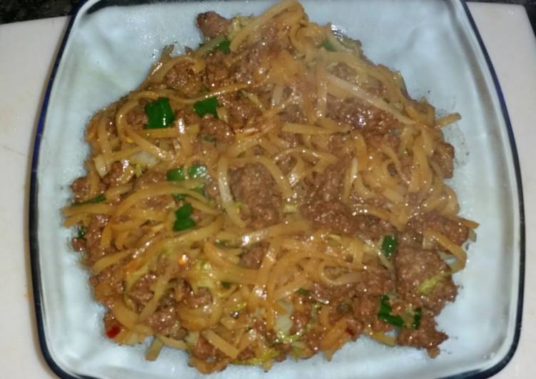 Recipe of Quick Korean Style Stir-fried Noodles