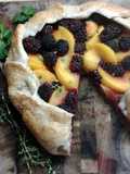 Peach and Blackberry Galette