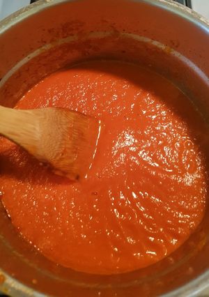 Una foto de Salsa marinara (básica de tomate)