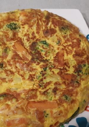 Una foto de Tortilla de verdura