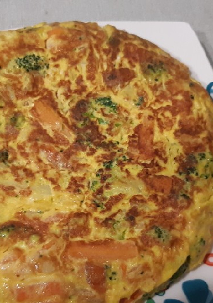 Una foto de Tortilla de verdura