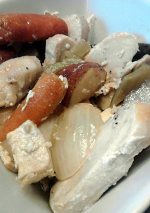 A picture of Crockpot Chicken n Veggies For 1.