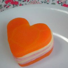 A picture of For Bentos - Carrots, Ham, and Cheese Millefeuille.