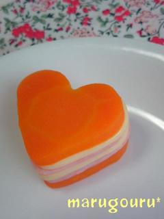 A picture of For Bentos - Carrots, Ham, and Cheese Millefeuille.