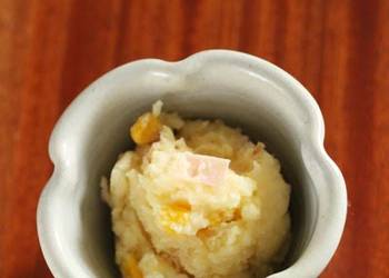 Easy Serving Recipe Potato Salad With Ham and Corn Delicious Simple