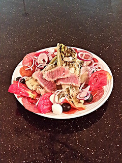 A picture of Grilled Romaine Antipasto Salad.