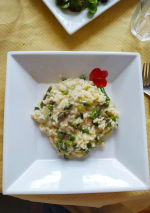 Una foto de Risotto vegetariano