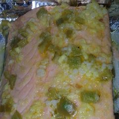 A picture of Whole30/paleo - easy ginger, chili and lemon salmon.
