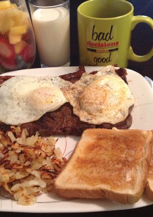 A picture of Wifey Steak N Eggs.