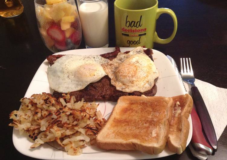 Easiest Way to Prepare Super Quick Homemade Wifey Steak N Eggs