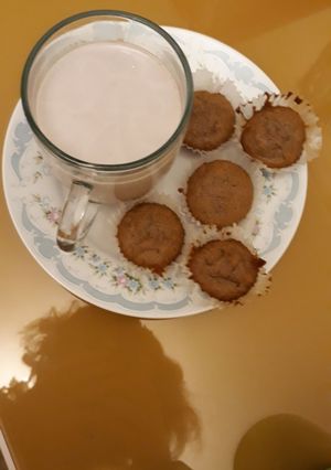 عکسی از دستور کاپ کیک شکلاتی 💛🧡💛🧡