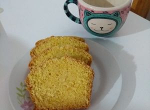 Una foto de Versión vegana de budín azteca