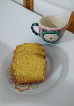 Una foto de Versión vegana de budín azteca
