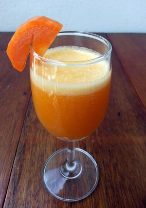 A picture of Pineapple And Carrot Juice.