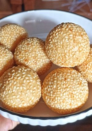 Foto resep Onde onde kacang hijau wijen