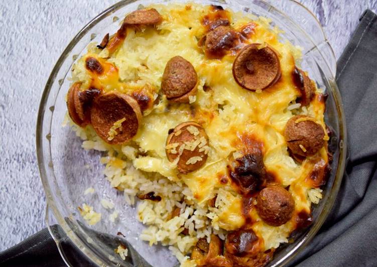 Nasi Panggang Mozarella Sosis