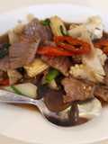 เนื้อเสือร้องไห้ผัดน้ำมันหอย ฮาลาล