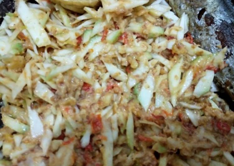 Resep Sambal jadul (sambal pencit) yang simpel