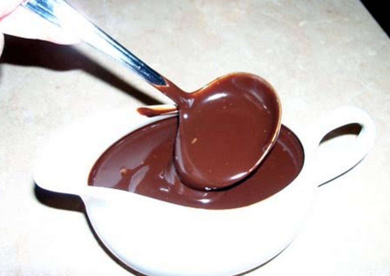 Homemade hot fudge sauce