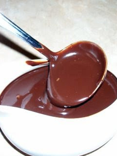 A picture of Homemade hot fudge sauce.