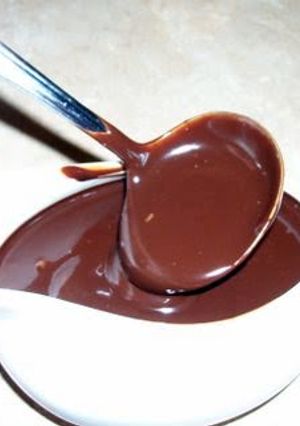 A picture of Homemade hot fudge sauce.