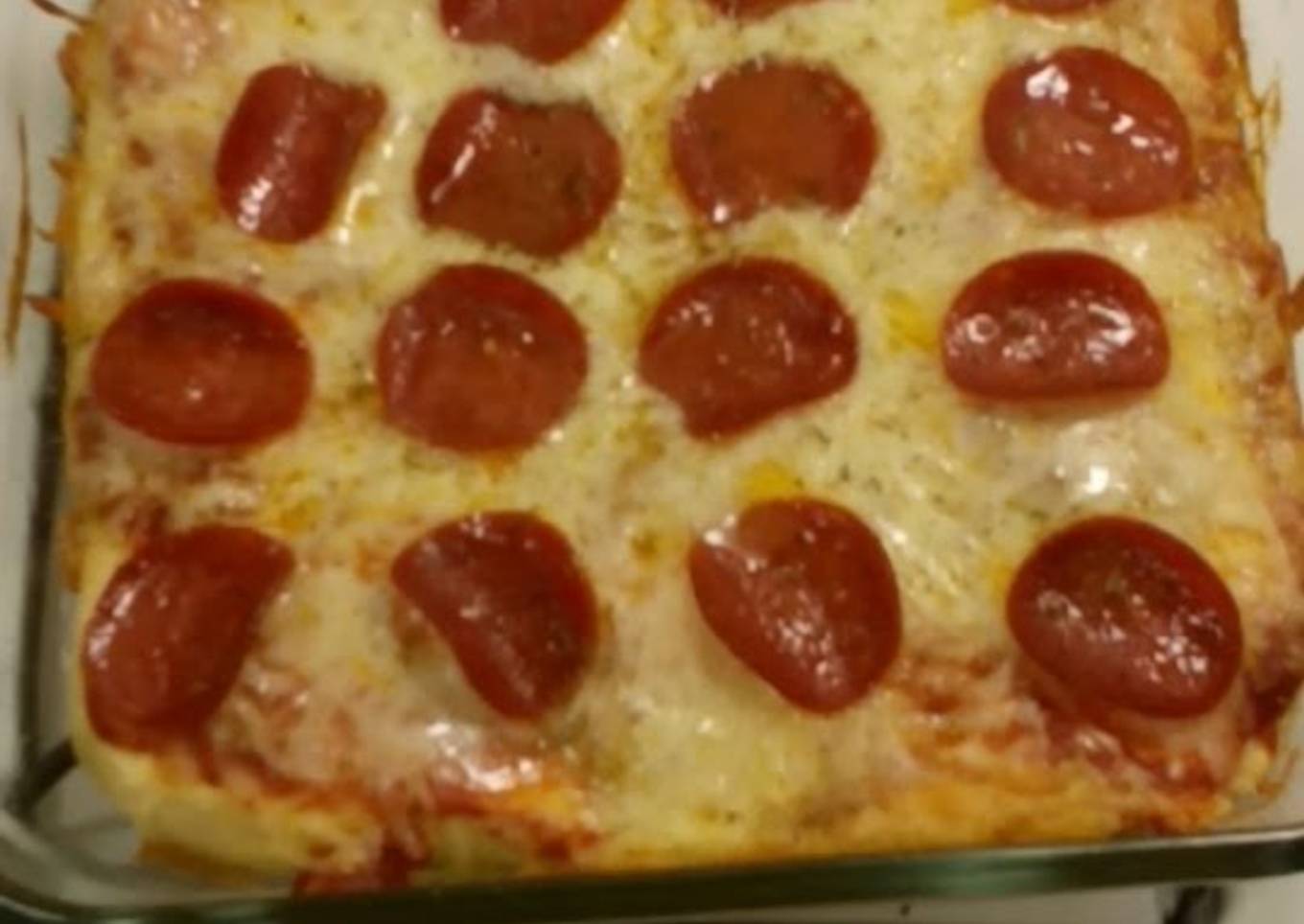 Light pizza with deep dish