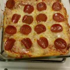 A picture of Easy deep dish pizza.