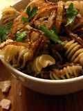 Lentils with Fresh Pasta and Caramelized Onions