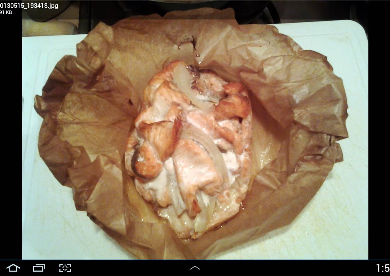 Siberian Salmon<br /><br />Such an easy recipe on a postcard from Siberia!