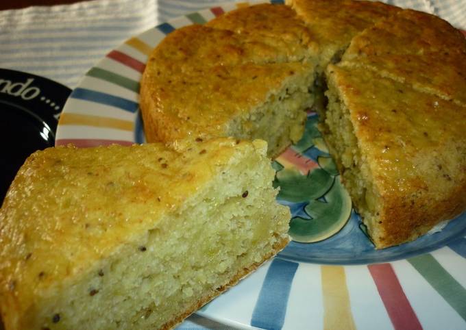 Oil-free Banana Kiwi Cake