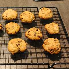 Una foto de Cookies de plátano y chocolate