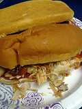 Leftover turkey sandwiches with spicy onions
