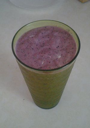 A picture of Runtastic super power protein smoothie.