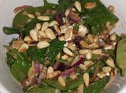 A picture of orzo with spinach
