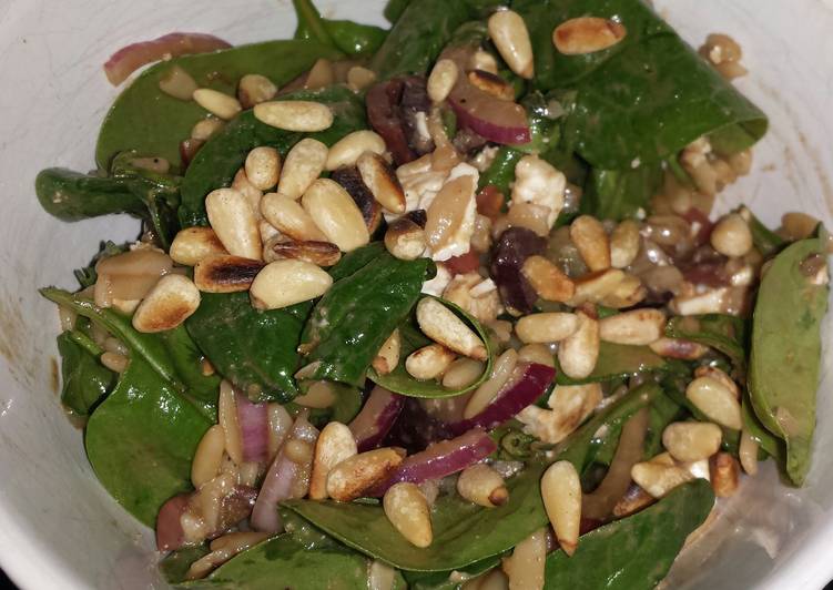 Steps to Prepare Super Quick Homemade Greek spinach orzo salad
