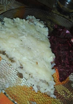 Una foto de Pastel de arroz con carne✨ o lentejas vegetariano😜