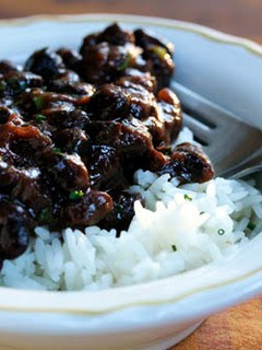 A picture of Black Beans (Puerto Rican Style).