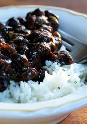 A picture of Black Beans (Puerto Rican Style).
