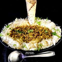 A picture of Moong Methi Kadhi Chawal - Suddh Satvik Healthy Dinner.