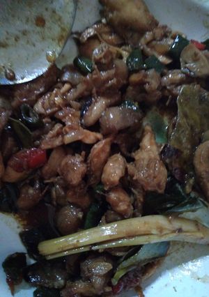 Foto resep Oseng ayam jamur