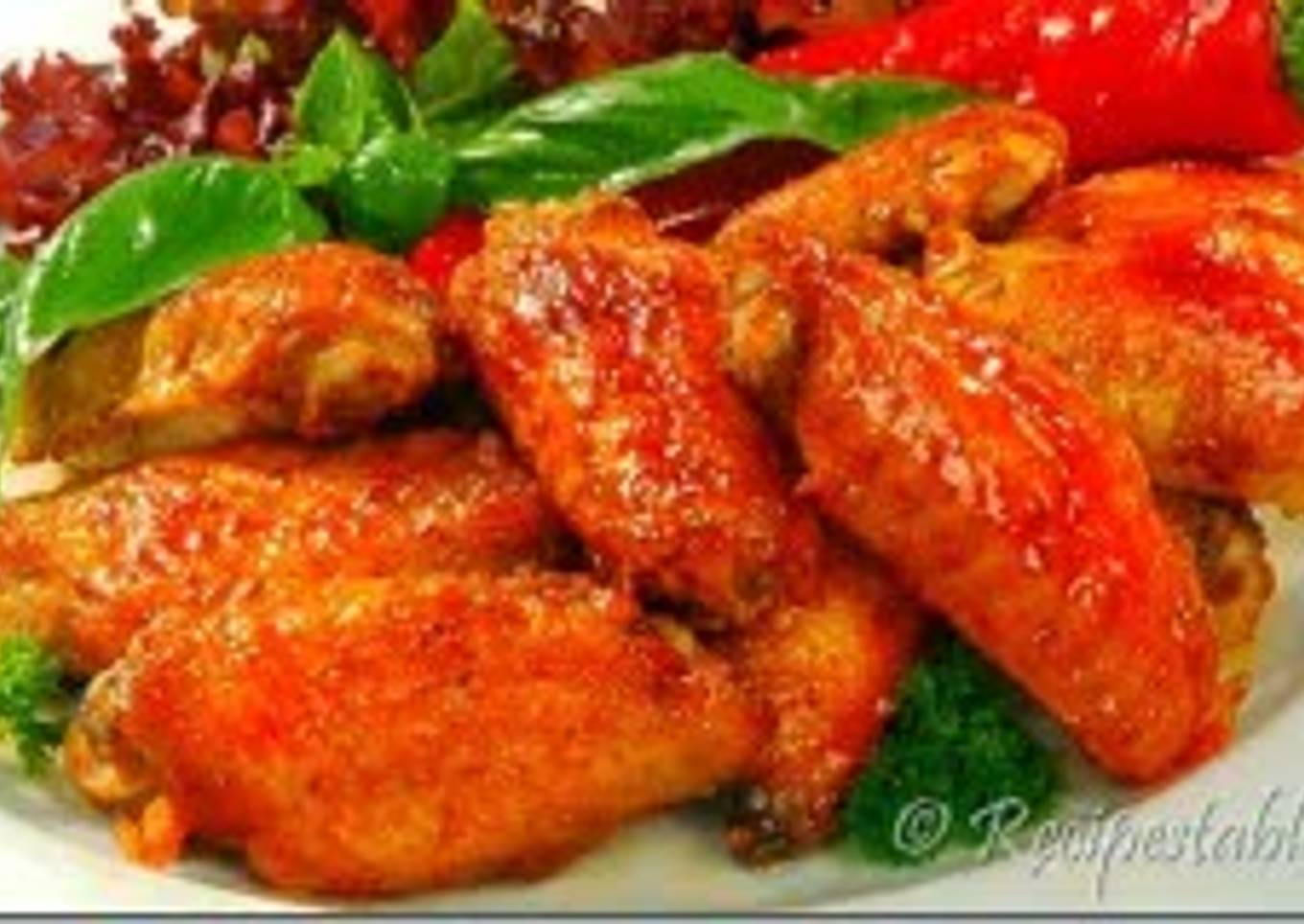 Low fat chicken wings