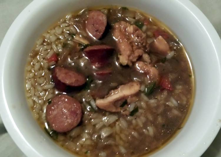 Simple Way to Prepare Ultimate Super Easy Chicken and Sausage Gumbo