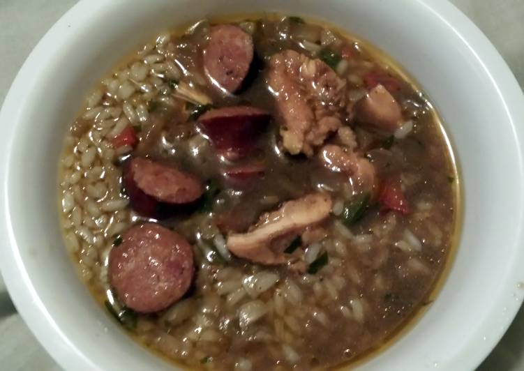 Simple Way to Prepare Speedy Super Easy Chicken and Sausage Gumbo