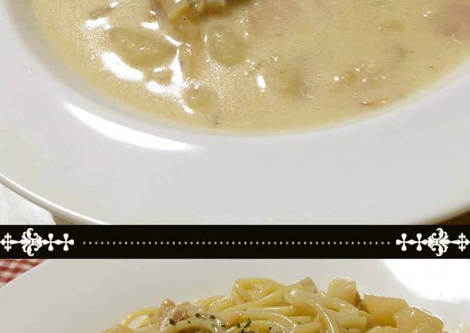 Recipe of Jamie Oliver Clam Chowder with Pasta