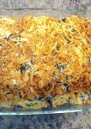 A picture of Spinach Spaghetti Casserole.