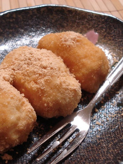 A picture of Mochi Rice Cakes with Okara.