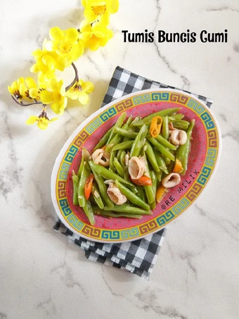 Langkah Gampang Membuat Resep 270. Tumis Buncis Cumi yang  Bikin Ketagihan Anti Ribet, Bikin Ngiler