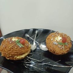 A picture of Ice cream filled vermicelli Bowl.