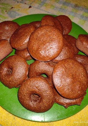 Una foto de Magdalenas de avena y chocolate amargo