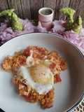 Dahl de lentilles corail et œuf